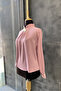 Stylish Blouse Shirt with Gold Brooch Detail - 5
