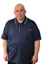 Men's Plus Size Polo Neck T-Shirt with Embroidery Detail