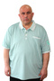 Men's Plus Size Polo Neck T-Shirt with Embroidery Detail