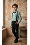 Solid Color Boy's Suit / Slopet with Suspenders and Bow Tie/ Shirt Pants /Boy's Suit