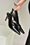 Y572099760 Black Rustic Stiletto Heel U Women's Shoes - 5