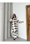 Women's Patterned Belted Long Dress - Shirt Collar Maxi Dress