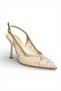 U246229006 Ten Lace Fabric Stiletto Heel U Women's Evening Dress Shoes - 5