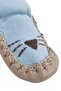 Baby Boy Blue Brown Patterned Sandal Socks - 3