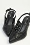 Black Woman Heeled Shoes Pc-55773