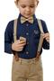 Solid Color Boy's Suit / Slopet with Suspenders and Bow Tie/ Shirt Pants /Boy's Suit - 4