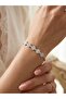 3S Zircon Stone Silver Color Tamtur Steel Bracelet
