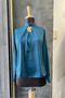 Stylish Blouse Shirt with Gold Brooch Detail - 3