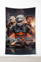 F1 Racing Racer Wall Covering– Quality Fabric, Gamer Room Decor Tapestry Wall Rug Si - 3