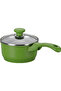 Korkmaz Seravita A1544 Ceramic Coated Saucepan with Lid 16x8 cm 1.5L, Non-Stick Eco-Friendly, Green - 2