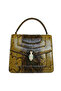 Yellow Python Leather Women's Clutch Bag - 3