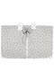 Unisex Ecru Gray Dandelion Patterned Bow Stroller Cover