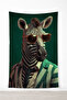 Futuristic Deer Wall Covering– High-Quality Fabric, Gamer Room Decor Tapestry Wall Rug Si - 3