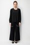 Women's V-Neck Lace-Like Knit Open Front Fine Knit Cardigan Black - 5
