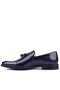 - Genuine Patent Leather Leather Navy Blue Color Men's Classic Shoes - 900-4702 - 3