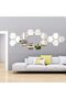 ® 15 Pieces Removable Acrylic Mirror Setting Wall Sticker Decal for Home Living Room Bedroom Dec