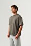 تي شيرت رجالي 100% قطن Oversize Basic ذو ياقة دائرية - 2