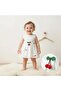 Cherry D Patterned Crowned Baby Girl Dress - 2