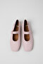 Casi Myra Women's Pink Leather Ballet Flats - 4