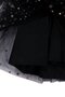 Girl's Black Gold Star Patterned Tulle Piece Dress - 4