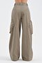 Women's Cargo Pocket Pack Trousers with Pleated Detail on the Front - 3