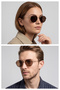 Eoh4020 C2 Yellow Metal Unisex Sunglasses - 2