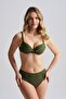 Women's Nadia Covered Wired Bikini Set Khaki - 3