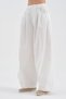 Women's 100% Cotton Balloon Fit Design Trousers with Pleated Detail on the Front - 2