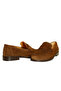 Coffee Suede Women Loafers - 3
