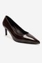Velmira Brown Patent Leather Women's Heeled Shoes - 3