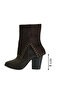 Brown Suede Women's Western Boots - 5