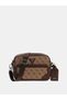 Milano Double Zipper Crisscross Straps Men's Beige Crossbody Bag Hmmillp6222-Beg