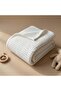 110X110 Waffle Baby Blanket 100% Cotton Soft Breathable Baby Blanket Blanket Si - 3