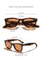 Eoh4021 C5 Leopard Acetate Unisex Sunglasses - 4