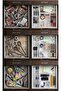 6-Piece Transparent Drawer Makeup and Jewelry Organizer Set & Modular Organizer with Dividers - 6