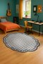 Sdt Shaped Square Themed Pattern Woven Base Modern Decorative Rug Sdt335 - 2