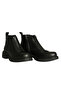 Black Leather Women's Casual Boots - 2