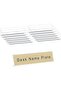 ® Acrylic 12 Pack Name Plates for Desks, Clear Desk Name Plate Personalized, Desk Sign Holder fo