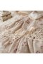 By Murat %100 Cotton Baby Girl Floral Print Eyelet Embroidery Pcs Bow Detail Linen Dress - 4
