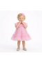 Baby Girl Tulle Princess Dress – Bow Detail Glittery Tulle Birthday and Special Occasion Dress - 3