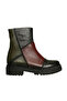 Black Leather Combination Women's Daily Boots