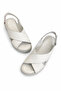 Lara Beyaz Genuine Leather Women Sandals - 2