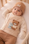 5-Piece Bear Set D Patterned Newborn Hospital Release/Boy Baby Zibin Set/Newborn Gift - 7