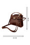 Lockable Belt Detail Mini Square Form Women's Handbag and Shoulder Bag - 5