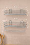 Adhesive Spice Rack Set of 2 Metal Paper Towel Holder Chrome Spice Stand Kitchen Shelf Organizer Chrome - 7