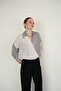 Women's Cross-Collar Hem-Crossed Shirt - 3