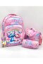 Girl's Primary School Backpack Waterproof Satin Fabric Primary School Bag Printed Primary School Backpack - 2