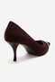 Kendra Brown Metal Detailed Women's Stiletto Heel U Shoes - 5