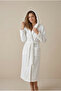 100% Cotton Women's Hooded Bathrobe with Pockets