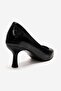 Arel Black Print Women's Heeled Shoes - 5